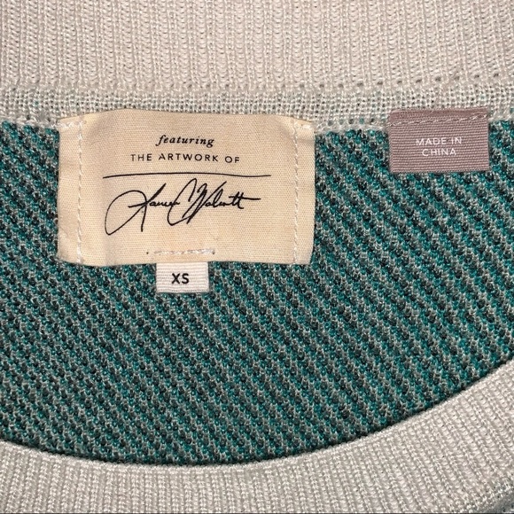 a n t h r o :: Abstract Fuzzy Wool Blend Llama Sweater - Picture 8 of 12